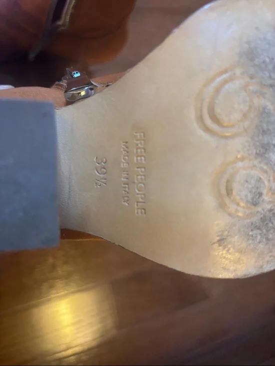 Women’s Tan Brayden Boots with Metallic Toe Free People - Picture 6 of 6